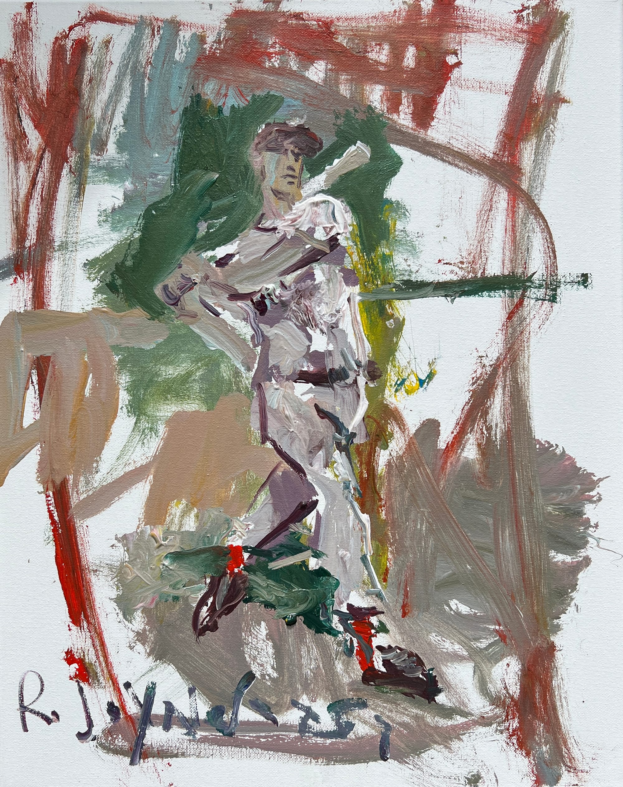 Unique gifts for baseball fans - Ted Williams painting