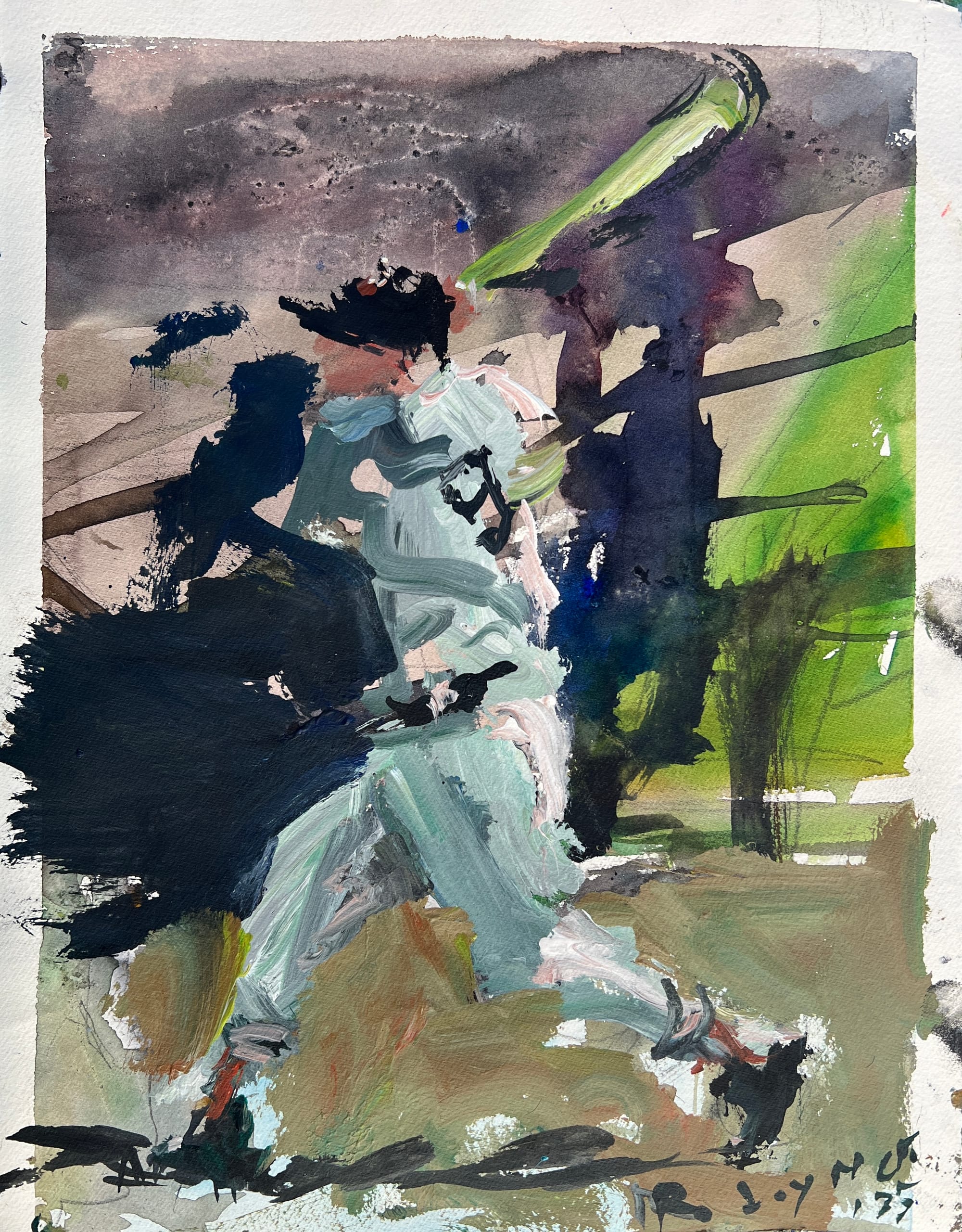 Original baseball art for sale