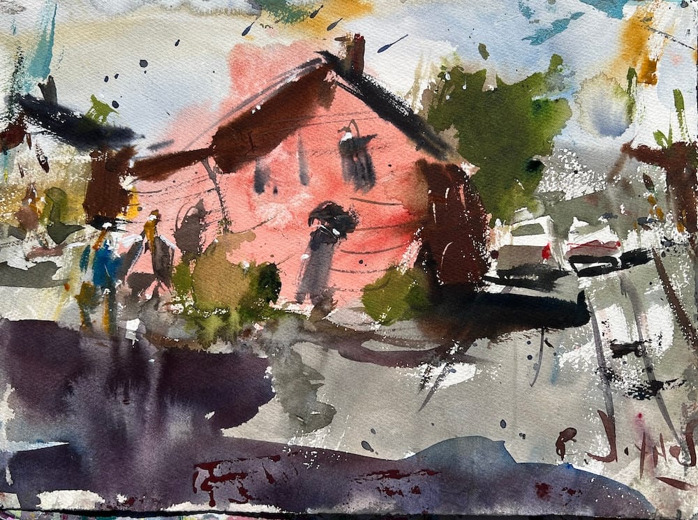Fast and Loose Watercolor Urban Landscape Tutorial