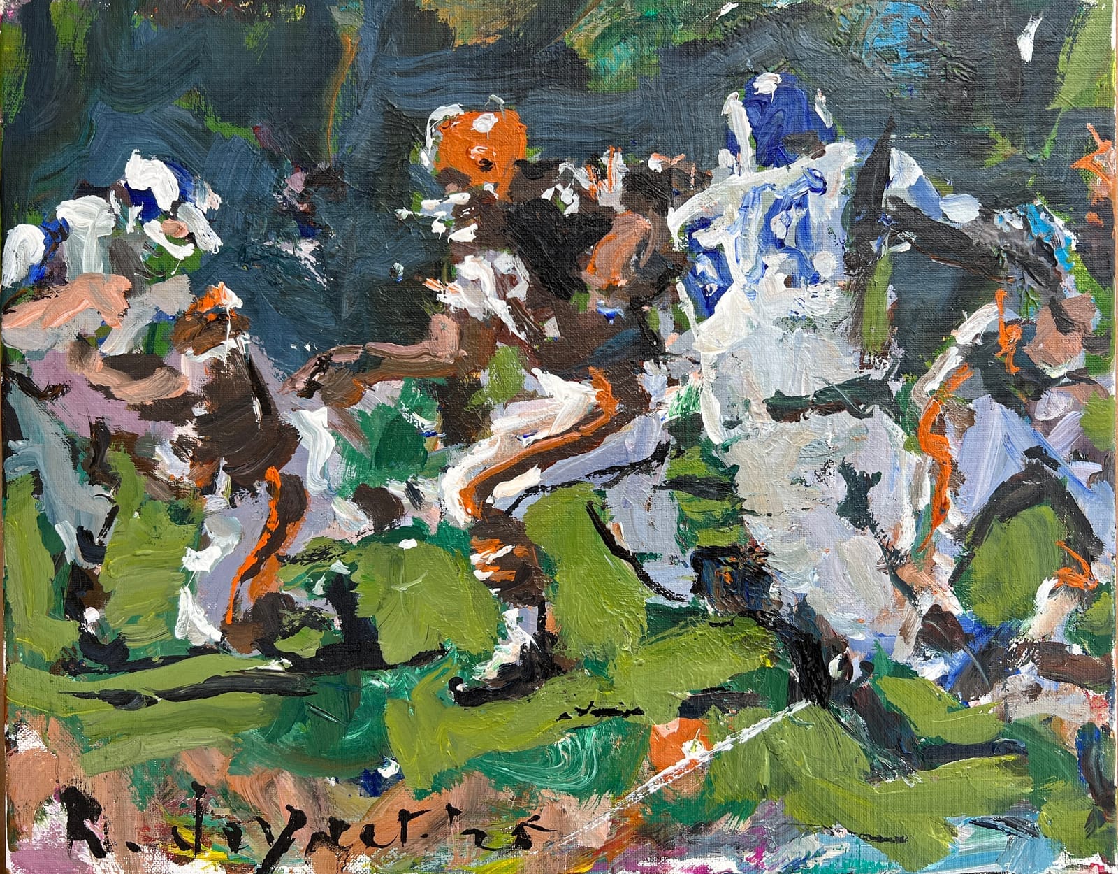 Original Abstract American Football Paintings