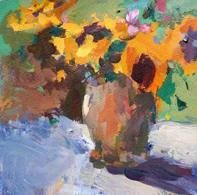 Mastering Sunflower Acrylic Painting Tutorial for Beginner