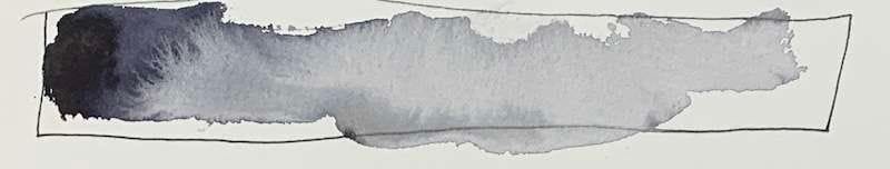 Simple value gradation chart with watercolors