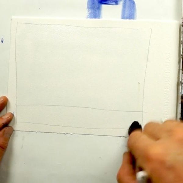 Step two; Pre-wet paper