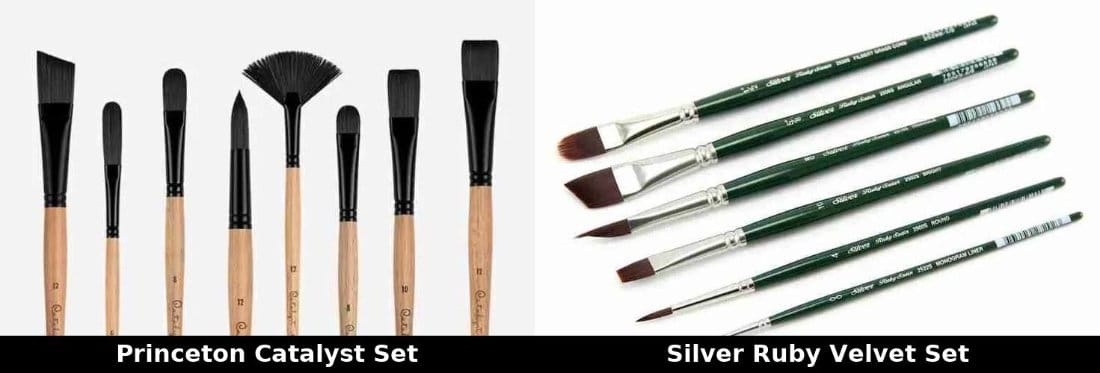 My go-to acrylic paint brushes for all levels