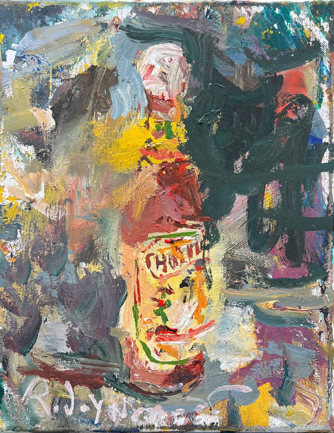 Culinary Artwork bottle Cholula hot sauce Art