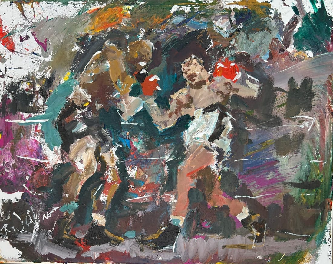 Expressive boxing art - Rocky Marciano