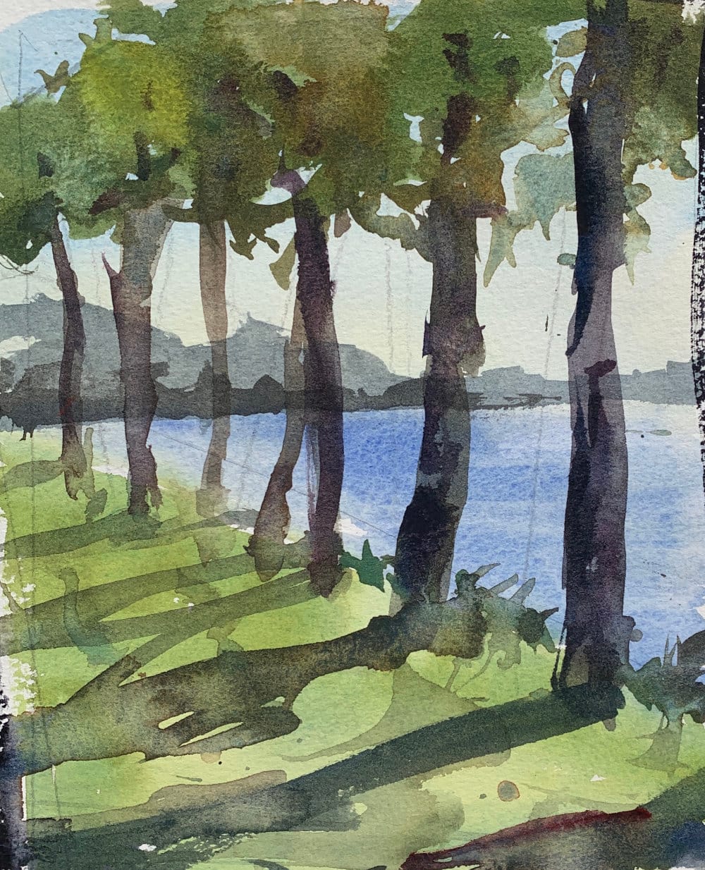 Intermediate watercolor practice ideas for landscapes