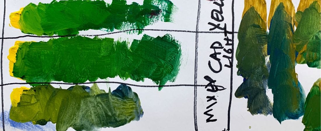 Color mixing and application techniques for landscape painting showcase image
