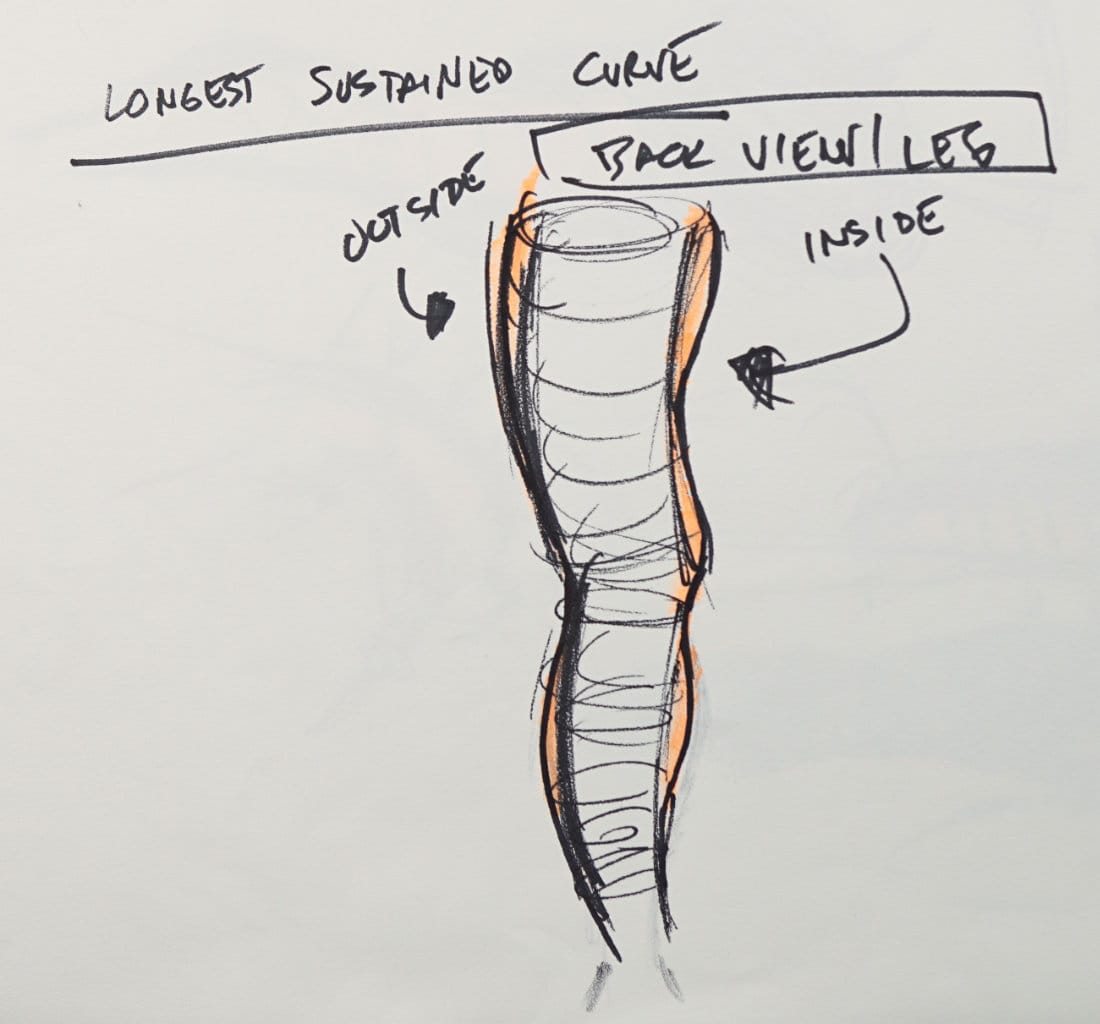 Longest Sustained Curve: Finding the Primary Gesture Line