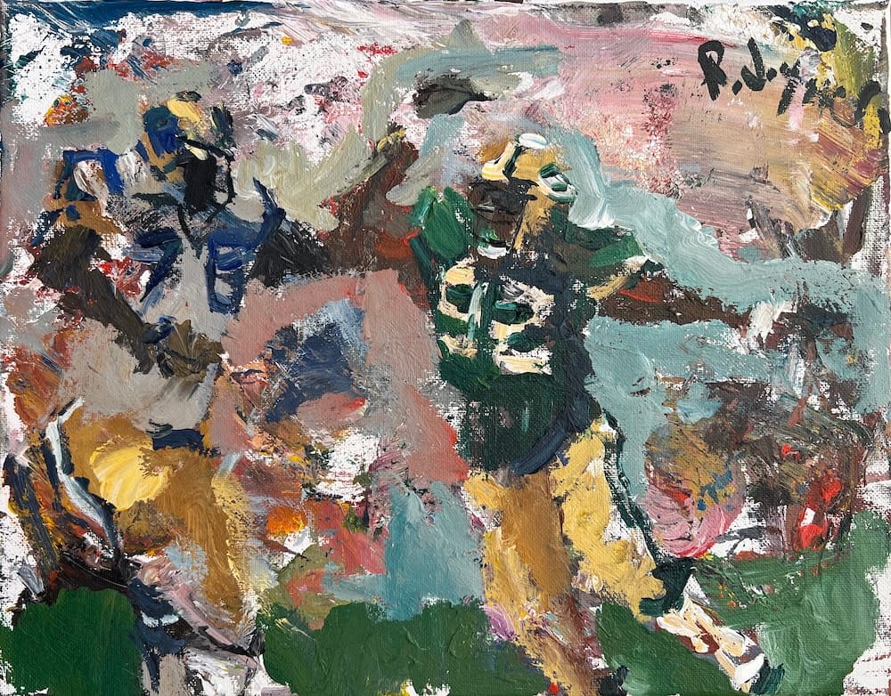 Original Packers Art - Favre, Rodgers & Titletown Legacy