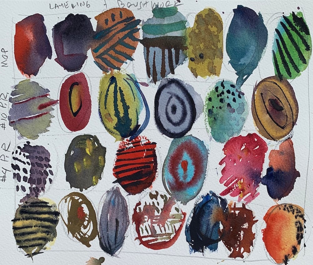 Colorful Watercolor Eggs Project