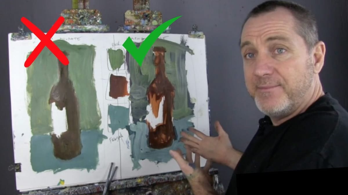 How to Develop Loose Acrylic Brushwork