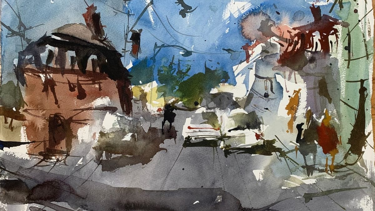 Abstract Painting Tips For Watercolor Landscapes