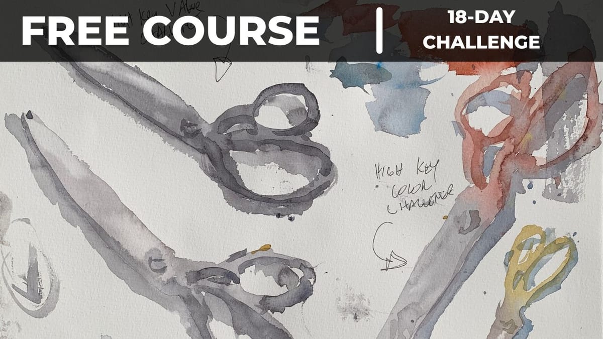 18-Day Watercolor Challenge – Free, No Signup Needed