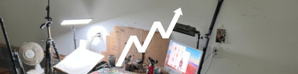 The Art Chart - hero image with stock symbolizing upward trajectory