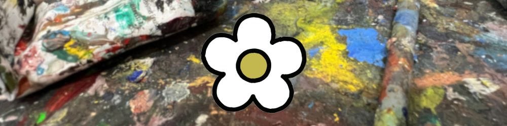 Painterly Flower Painting with Acrylic and Collage hero image