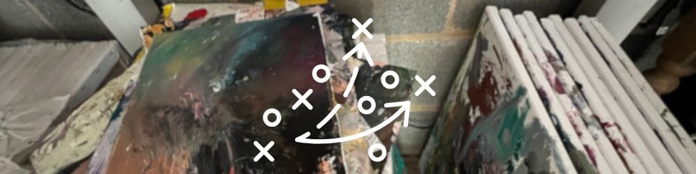 Original Green Bay Packers Art - hero image with studio background and X's and O's symbol