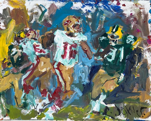 Original Abstract American Football Paintings