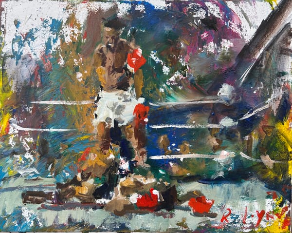 Original Abstract Boxing Paintings