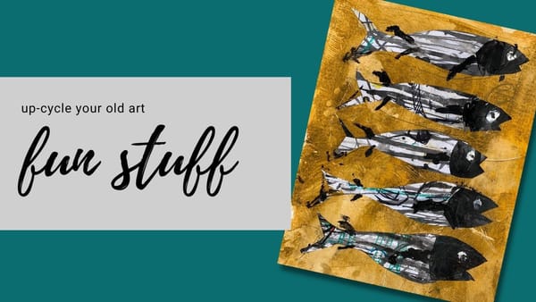 Great Way to Recycle Your Bad Drawings and Paintings