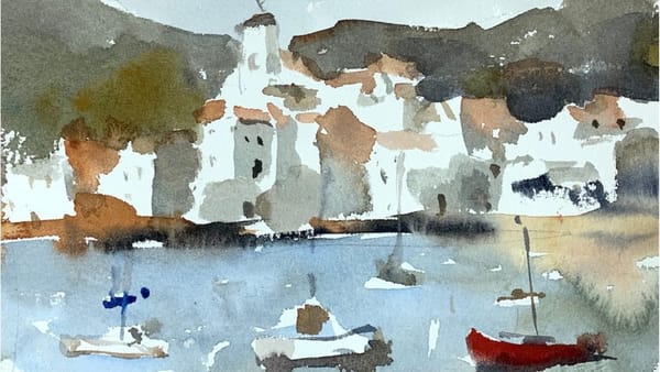 Negative Space Techniques: A Fantastical Watercolor Landscape Tutorial