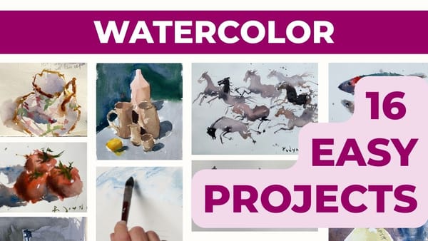 16 Easy Watercolor Projects for Beginners