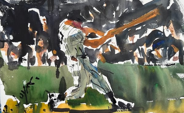 New York Yankees Legends Artwork - Mickey Mantle