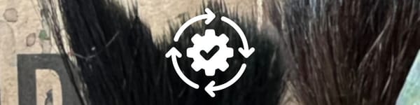 Complete Watercolor Workspace Setup - hero image with circle and checkmark symbol for efficiency