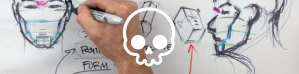 Box Construction Part 2 - hero image with background image and skull symbol