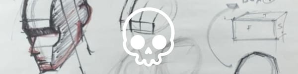 Box Construction Part 5 hero image with head drawing and skull symbol