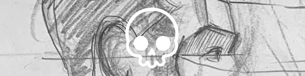 My Assignment Demo hero image with head drawing background image and skull symbol