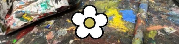 Painterly Flower Painting with Acrylic and Collage hero image