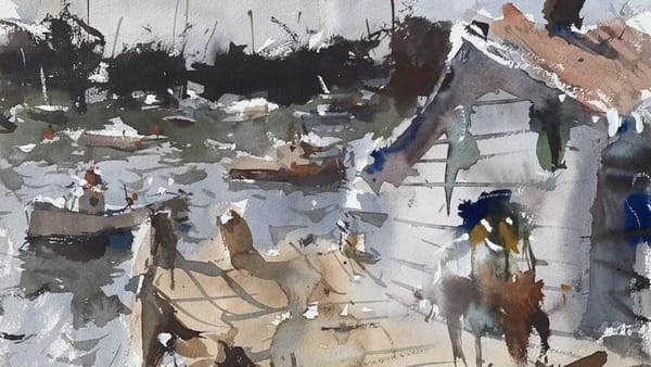 Loose Watercolor Landscape Video Tutorial