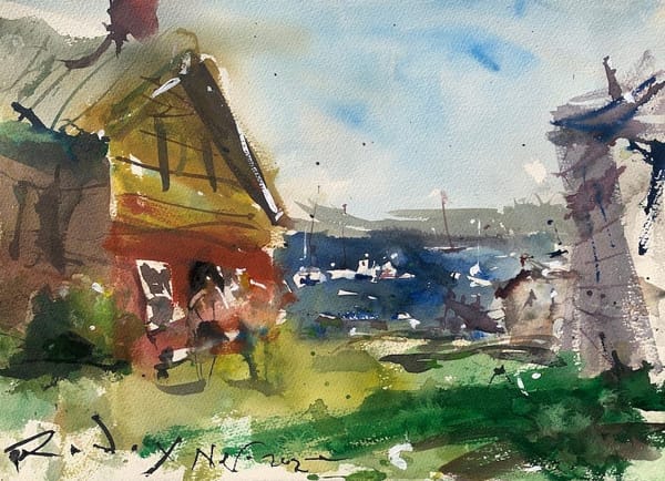 Expressive Watercolor Landscape Video Tutorial