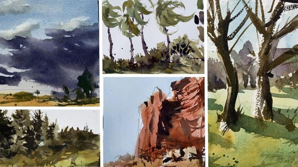15 Easy Watercolor Landscape Painting Ideas for Beginners