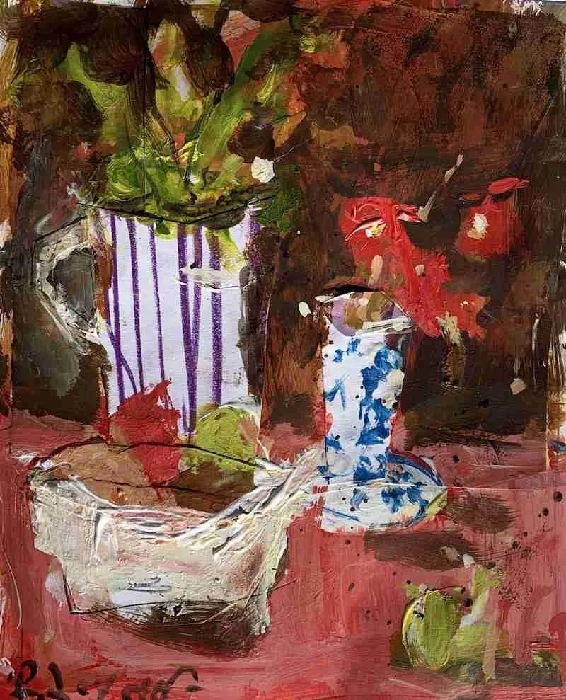 Super colorful still life arrangement