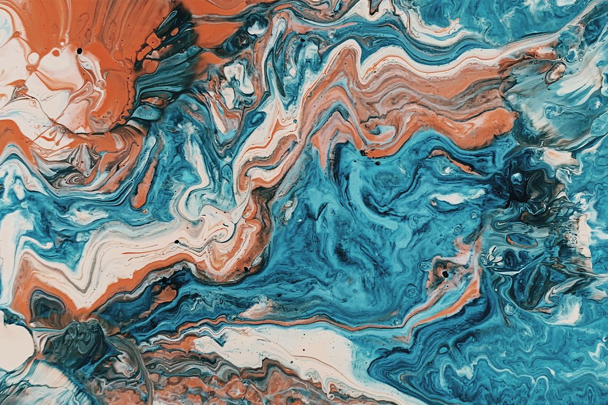 Acrylic pouring techniques