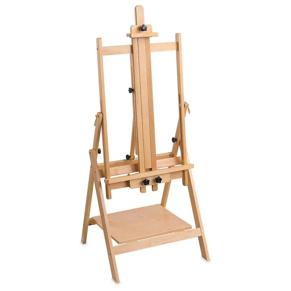 Top easel for acrylic painting