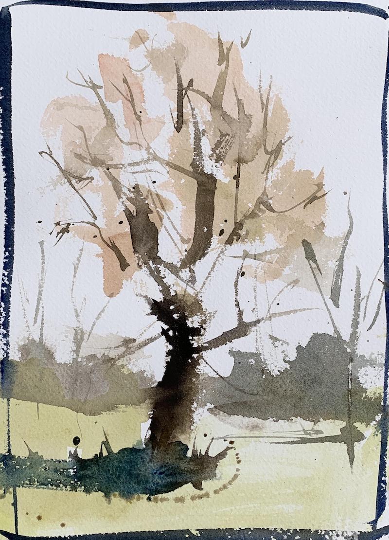 Simple autumn tree study by Robert Joyner