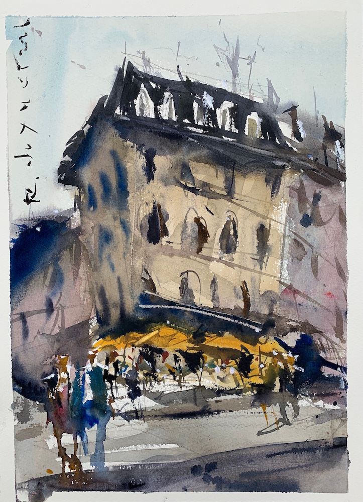 Mastering the Art of Loose and Abstract Watercolor Cityscapes