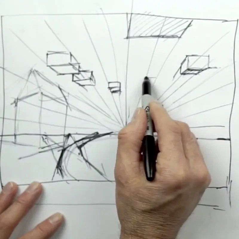 Step one for creating Linear and Atmospheric Perspective